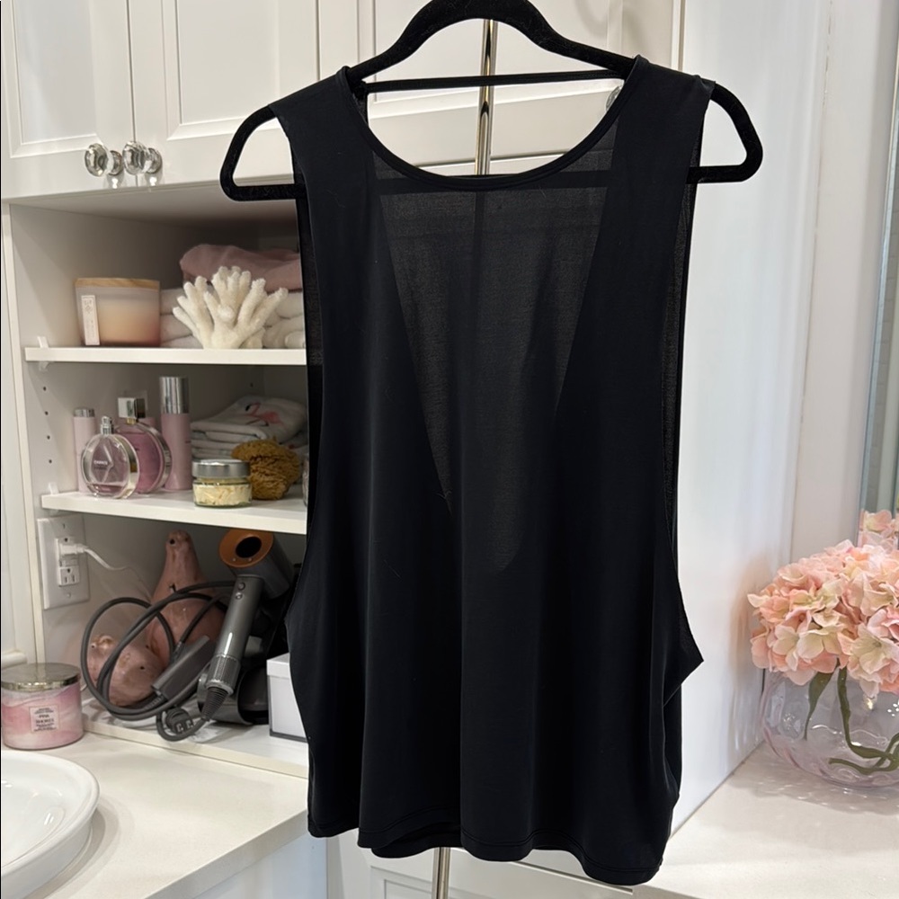 Forever 21 Black Backless Sleeveless Tank Top